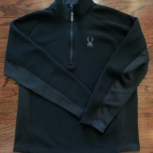 Spyder Men’s’ black lined pullover Large